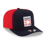 Men’s New Era Baseball Hall of Fame Logo 9FIFTY A-Frame Navy and Red Pinwheel Adjustable Snapback Cap