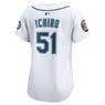 Women’s Nike Ichiro Suzuki Official Limited Seattle Mariners Hall of Fame 2025 Induction Patch Home Jersey
