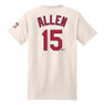 Men’s Dick Allen Baseball Hall of Fame 2025 Inductee Vintage Jersey Number Heavyweight Ivory T-Shirt