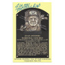 Juan Marichal Autographed Hall of Fame Plaque Postcard (Beckett)