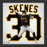 Highland Mint Paul Skenes Pittsburgh Pirates 13 x 13 Impact Jersey Framed Print