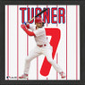 Highland Mint Trea Turner Philadelphia Phillies 13 x 13 Impact Jersey Framed Print