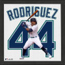 Highland Mint Julio Rodriguez Seattle Mariners 13 x 13 Impact Jersey Framed Print