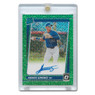 Andres Gimenez Autographed Rookie Card 2021 Donruss Optic Rated Rookie Green # RRS-AG Ltd Ed of 99
