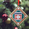 Baseball Hall of Fame Baseball Diamond Ornament