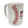 Baseball Hall of Fame 15 oz Logo Stitches Sublimated Mug