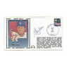 Maury Wills Autographed First Day Cover - 1987 Stolen Base Record 25th Anniversary (JSA)