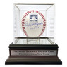 Bill Mazeroski Autographed Hall of Fame Logo Baseball with HOF 01 Inscription with HOF Case (JSA)