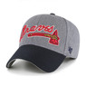 Men’s ’47 Brand Atlanta Braves Granite Script Dark Grey Heather and Navy Adjustable Snapback Cap