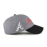 Men’s ’47 Brand Atlanta Braves Granite Script Dark Grey Heather and Navy Adjustable Snapback Cap