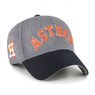 Men’s ’47 Brand Houston Astros Granite Script Dark Grey Heather and Navy Adjustable Snapback Cap
