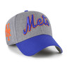 Men’s ’47 Brand New York Mets Granite Script Dark Grey Heather and Royal Adjustable Snapback Cap