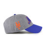 Men’s ’47 Brand New York Mets Granite Script Dark Grey Heather and Royal Adjustable Snapback Cap