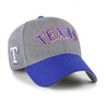 Men’s ’47 Brand Texas Rangers Granite Script Dark Grey Heather and Royal Adjustable Snapback Cap