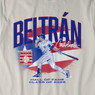 Carlos Beltrán Hall of Fame Class of 2026 Puerto Rican Flag Off-WhiteT-Shirt