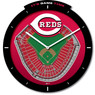 Cincinanti Reds Stadium View 3D Wall Clock