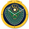 Milwaukee Brewers Stadium View 3D Wall Clock