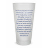 Baseball Hall of Fame Mission Statement Frosted Pint Glass