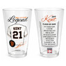 Jeff Kent Baseball Hall of Fame Legend Player Pint Glass