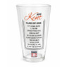 Jeff Kent Baseball Hall of Fame Legend Player Pint Glass