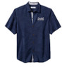 Men’s Tommy Bahama Baseball Hall of Fame Coconut Point Full Button Short Sleeve Navy Camp Shirt