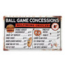 Baltimore Orioles Ball Park Concessions 17 x 10 Metal Sign
