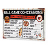 Baltimore Orioles Ball Park Concessions 17 x 10 Metal Sign