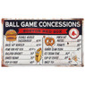 Boston Red Sox Ball Park Concessions 17 x 10 Metal Sign