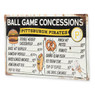 Pittsburgh Pirates Ball Park Concessions 17 x 10 Metal Sign