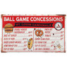 St. Louis Cardinals Ball Park Concessions 17 x 10 Metal Sign