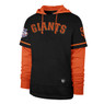 Men’s ’47 Brand San Francisco Giants Trifecta Shortstop Black and Orange Pullover With Hood