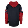 Men’s ’47 Brand Boston Red Sox Trifecta Shortstop Navy and Red Pullover With Hood