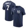 Men’s Nike Mickey Mantle New York Yankees Cooperstown Collection Name & Number Navy T-Shirt