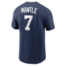 Men’s Nike Mickey Mantle New York Yankees Cooperstown Collection Name & Number Navy T-Shirt