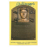 Joe Dimaggio Autographed Hall of Fame Plaque Postcard (JSA-00)