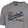 Men's Gear Vintage Baseball Icons Collage Grey T-Shirt