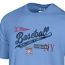 Men's Gear Vintage Baseball Icons Collage Blue T-Shirt