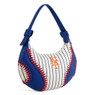 New York Mets Baseball Stitches Striped Shoulder Bag