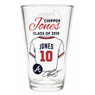 Chipper Jones Baseball Hall of Fame Legend Player Pint Glass