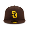 Men's New Era San Diego Padres Brown On-Field 59FIFTY Fitted Cap