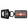 Baseball Hall of Fame Rectangular Wood Keychain