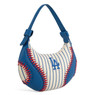 Los Angeles Dodgers Baseball Stitches Pinstripe Shoulder Bag