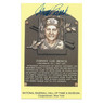 Johnny Bench Autographed Hall of Fame Plaque Postcard (Fanatics)