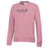 Women’s Baseball Hall of Fame Pink Crew Sweatshirt