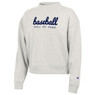 Women’s Champion Baseball Hall of Fame Mock Neck Pebblestone Crew Sweatshirt