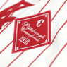 Men’s Pittsburgh Crawfords White/Red Pinstripes Replica Heritage Jersey