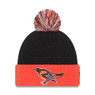 New Era Baltimore Orioles Batting Practice Black and Orange Knit Cap