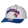 Men’s Mitchell & Ness Texas Rangers Pro Snapback White Cap