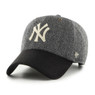 Men’s ’47 Brand New York Yankees Herringbone Clean Up Grey Adjustable Cap