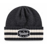 Unisex Baseball Hall of Fame Striped Charcoal Grey Knit Cap